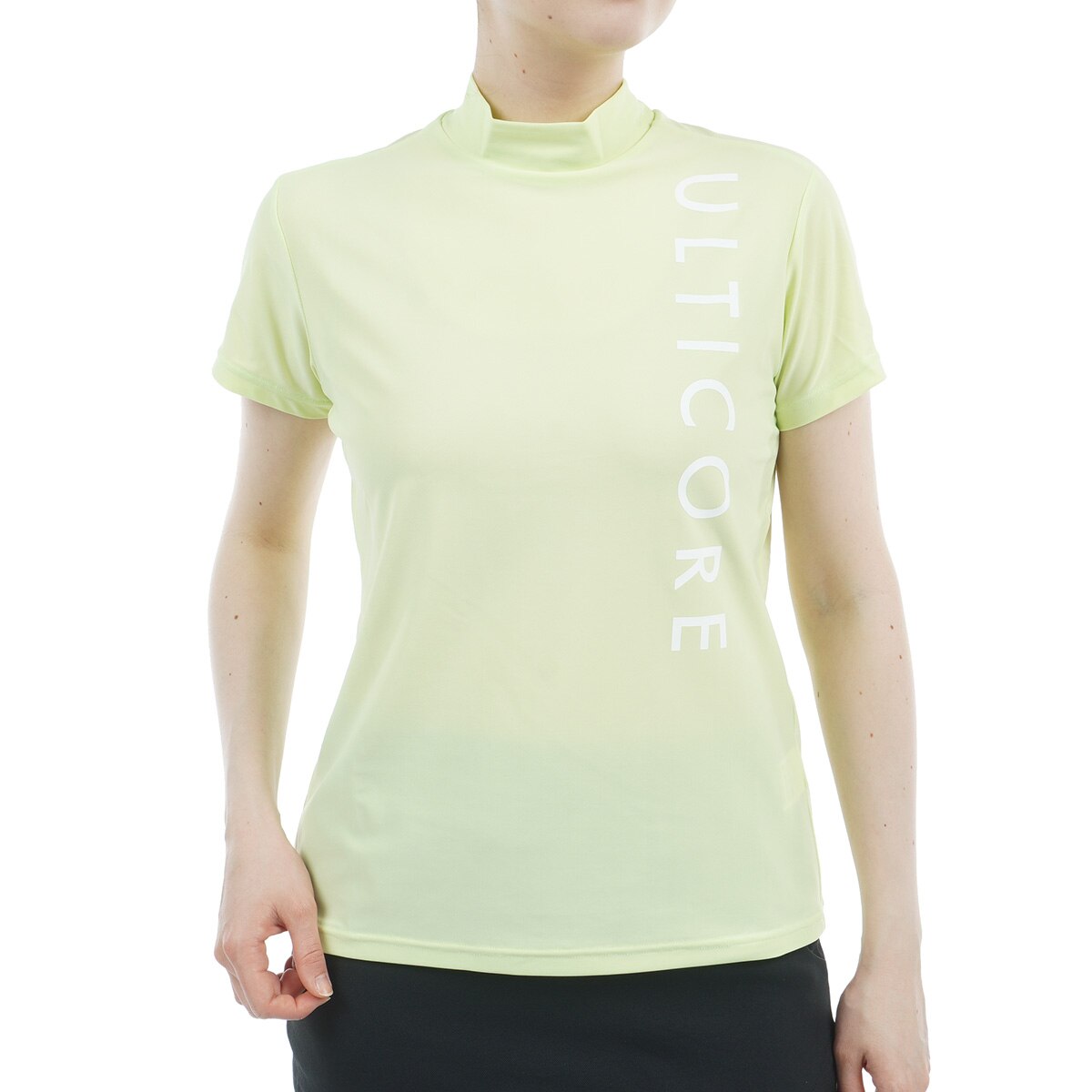 4Dimotion Fit Split ラグラン ストレッチ モックネック半袖