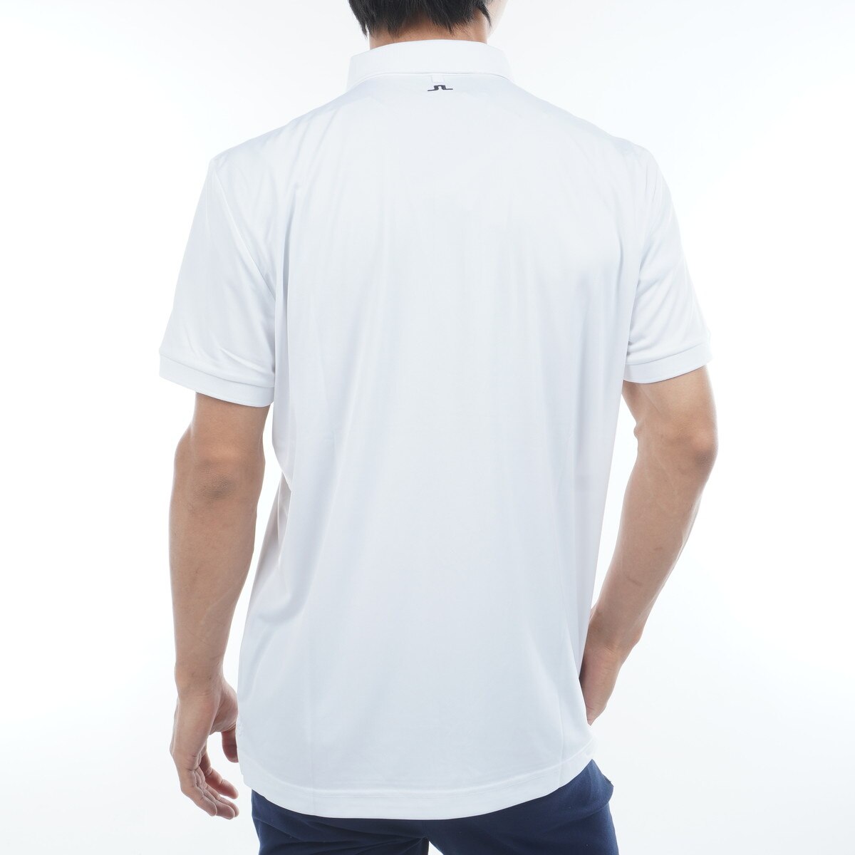 ストレッチ 袖ロゴ刺繍 半袖ポロシャツ(半袖シャツ・ポロシャツ)|J