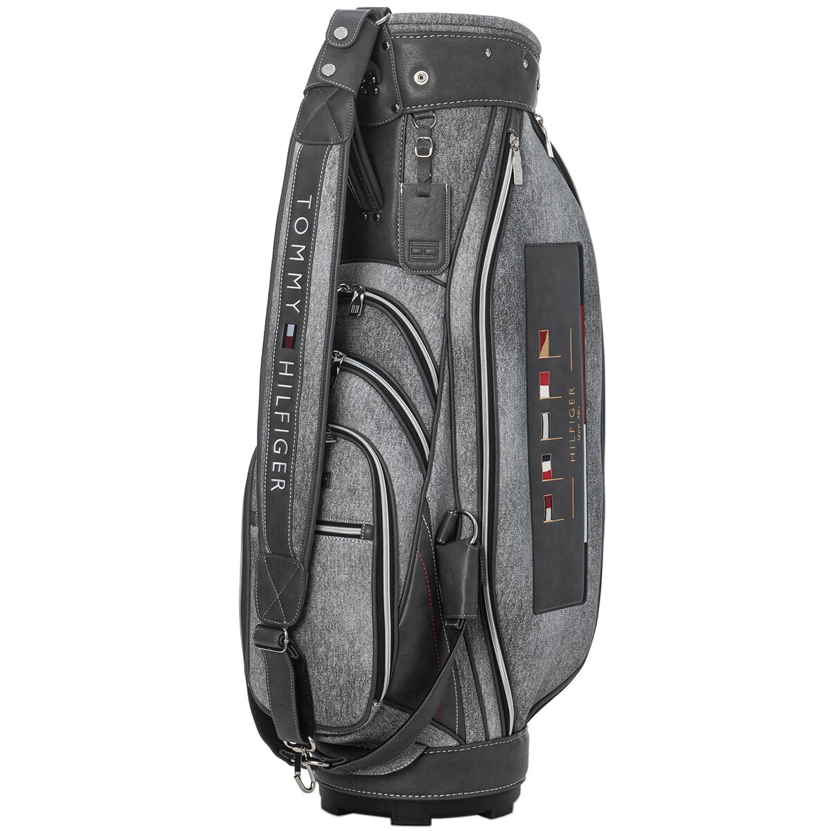 新品   トミーヒルフィガー キャディバッグ グレー トミー ヒルフィガー ゴルフ キャディバッグ 特価品 通販｜GDOゴルフ