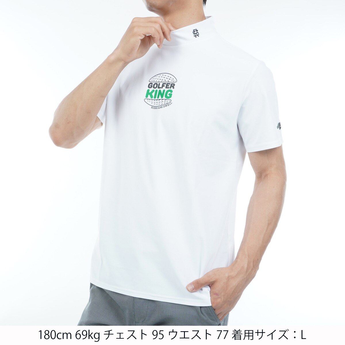 rough & swell モックネック 半袖ポロシャツ rough & swell モックネック 半袖ポロシャツ