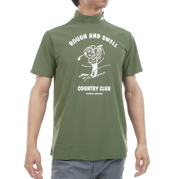 COUNTRY CLUB モックネック半袖シャツ(半袖シャツ・ポロシャツ 