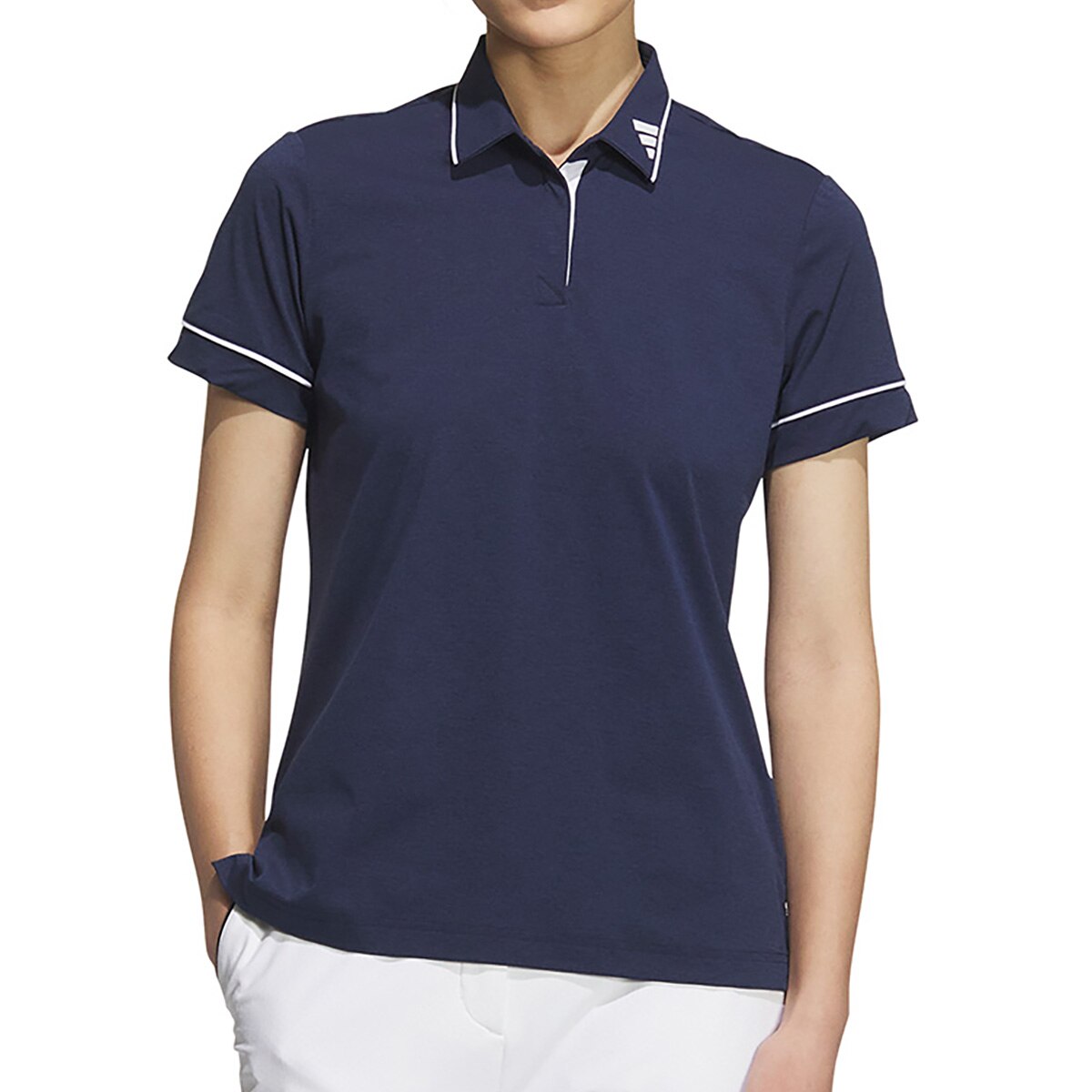 【美品】adidas スポーティー＆リッチ 半袖ポロシャツ ネイビー adidas SPORTY & RICH POLO TEE ナイトネイビー（アディダス