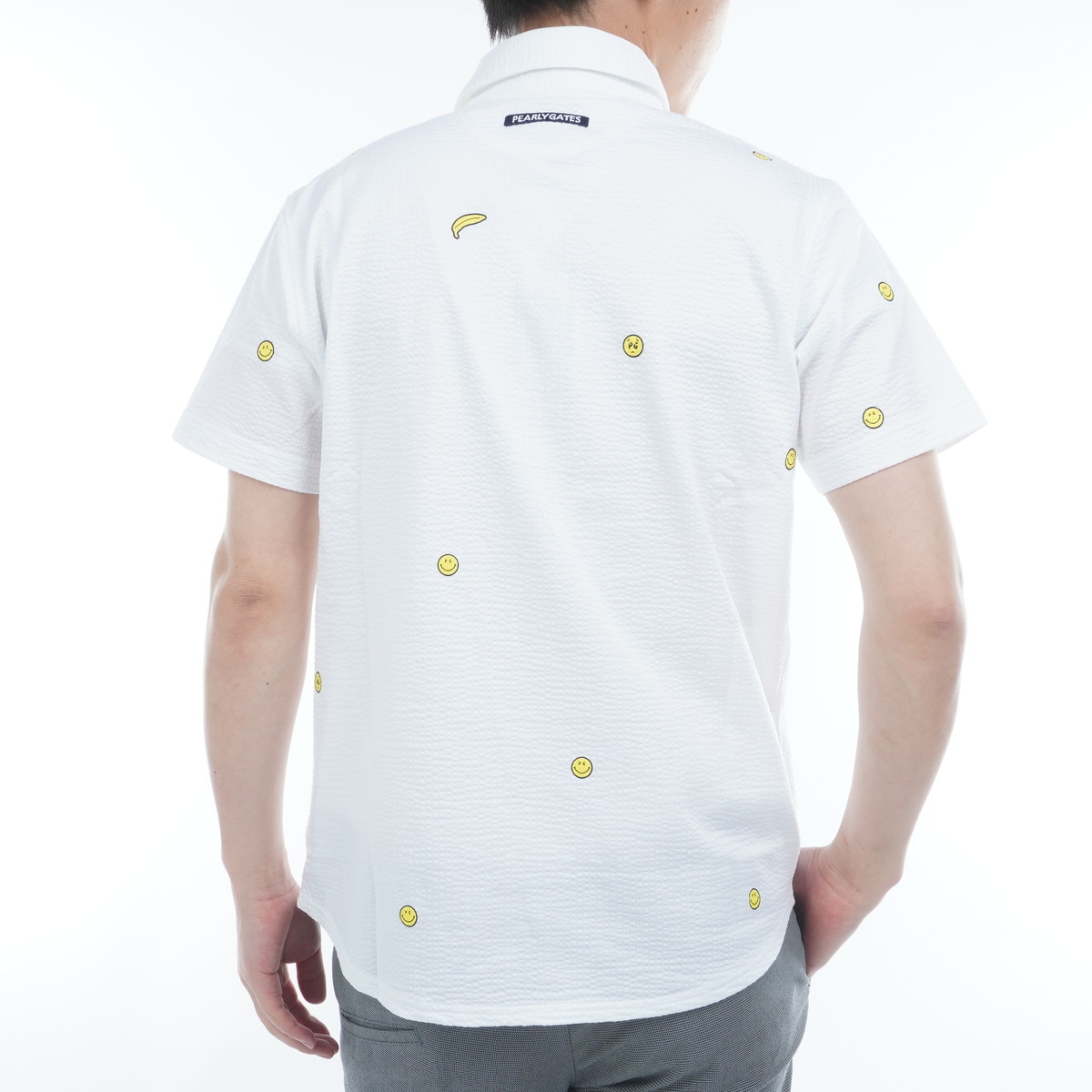 ☆PEARLY GATES ☆ホロシャツ サイズ7(3L)ブラック ストライプ