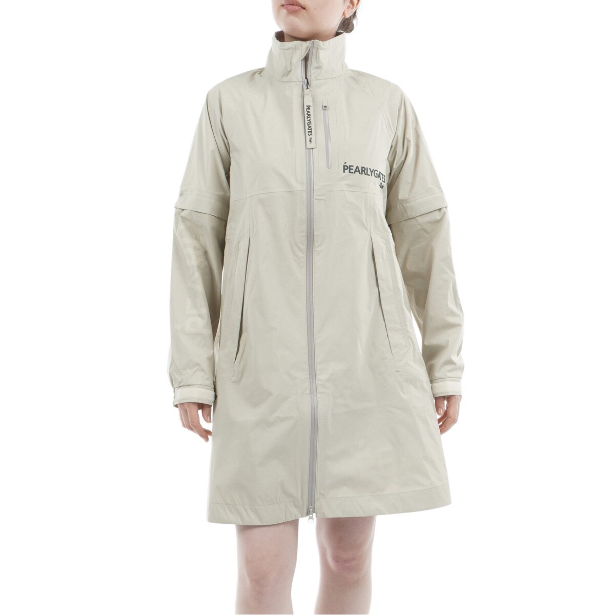 ナイロンストレッチタフタ3L 2WAYレインジャケット レディス