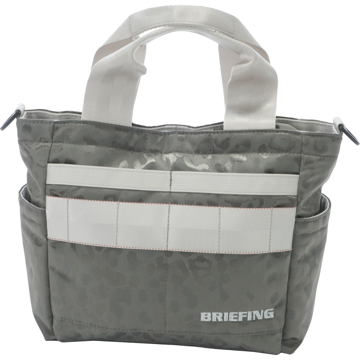 2WAY レオパードジャカード カートトートバッグ(ラウンドバッグ