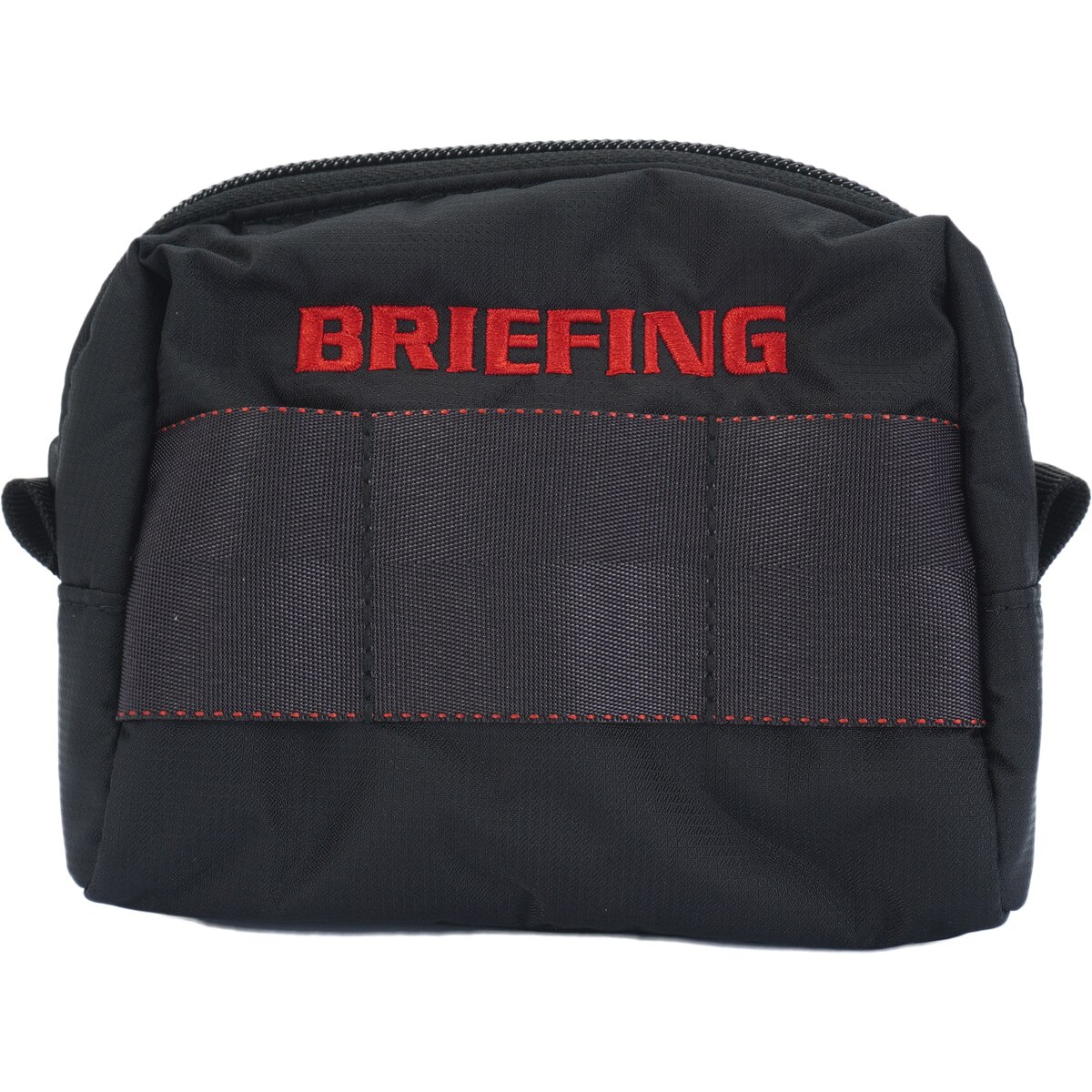 BRIEFING - 【超美品】ブリーフィング ポーチ 黒×レッド 小物入れ カラビナ付きゴルフ BRIEFING BRIEFING GOLF 最大43%☆8/15限定 日本正規品 ブリーフィング