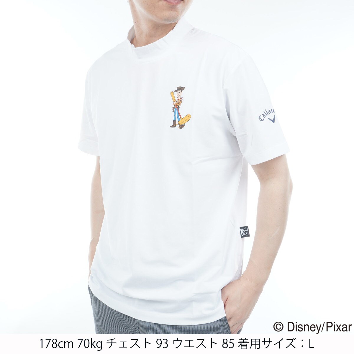 新品　CALLAWAY × Disney PIXAR コラボ半袖モックネックL 新品 CALLAWAY × Disney PIXAR コラボ半袖モックネックL - メルカリ