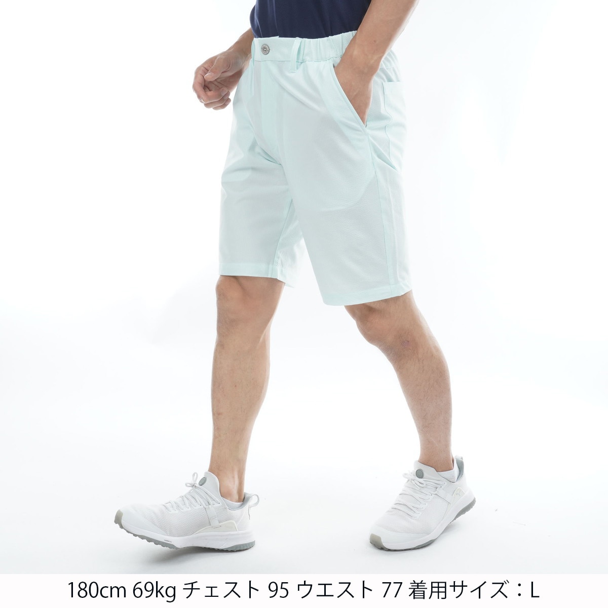 ★新品・テーラーメイド　ハーフパンツ　ストライプ　サイズＬ テーラーメイド ハーフパンツの通販