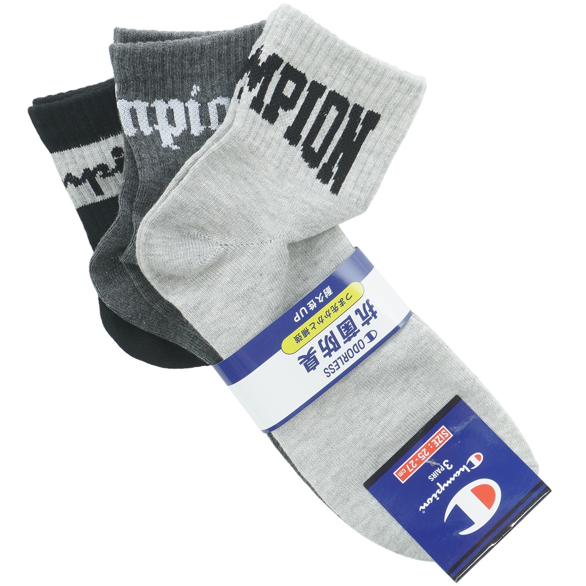 クォーターレングスソックス 3足セット(靴下)|Champion(チャンピオン