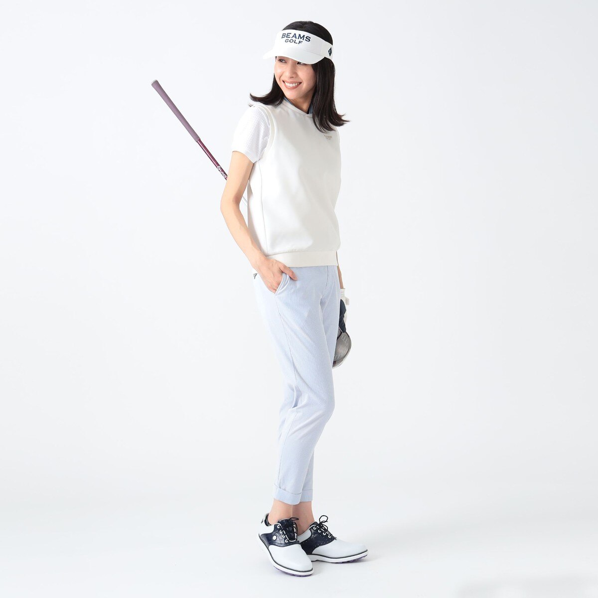 PURPLE LABEL ストレッチ クロスVネックベスト レディス(ベスト)|BEAMS