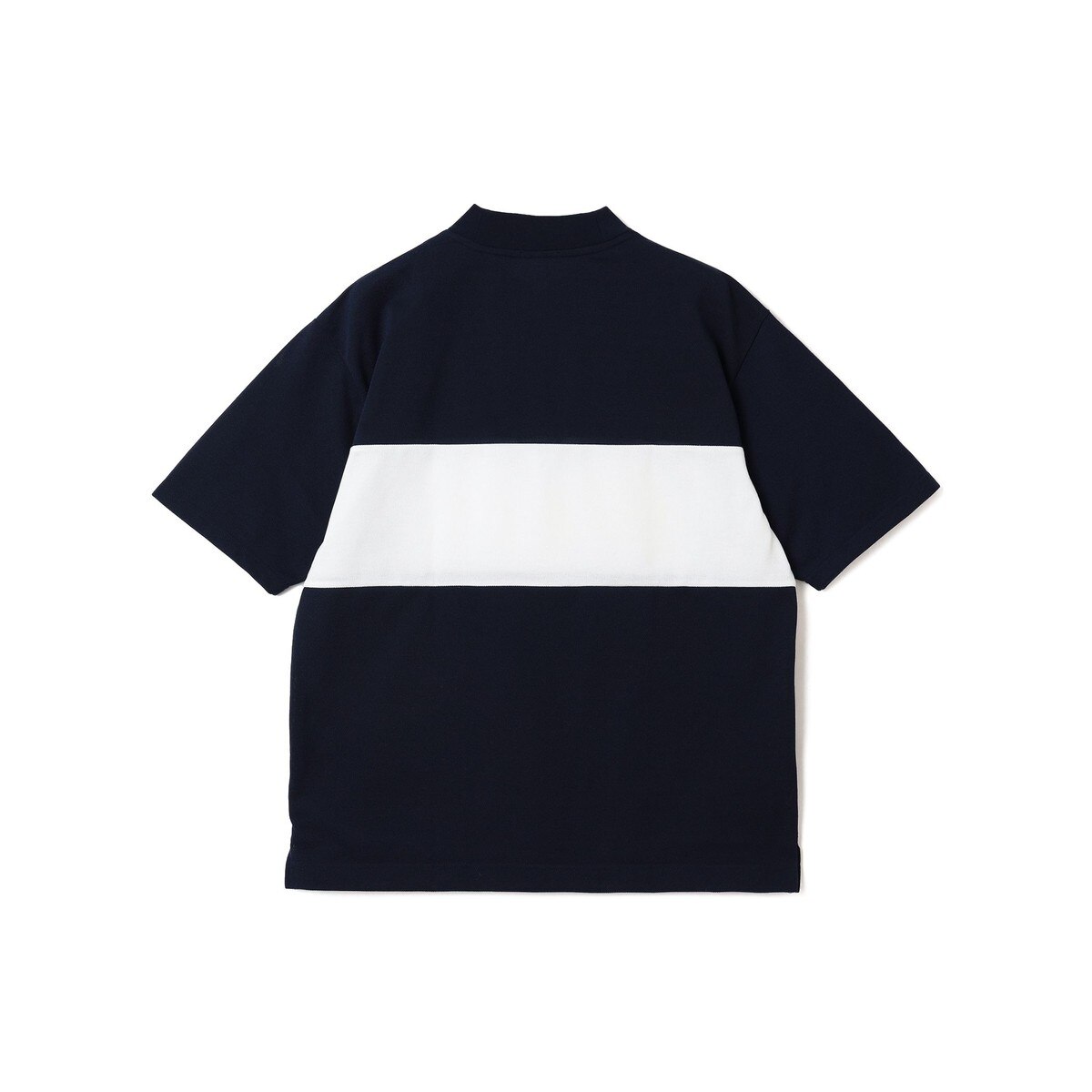 別注 LACOSTE 鹿の子 パネル モックネックシャツ(半袖シャツ