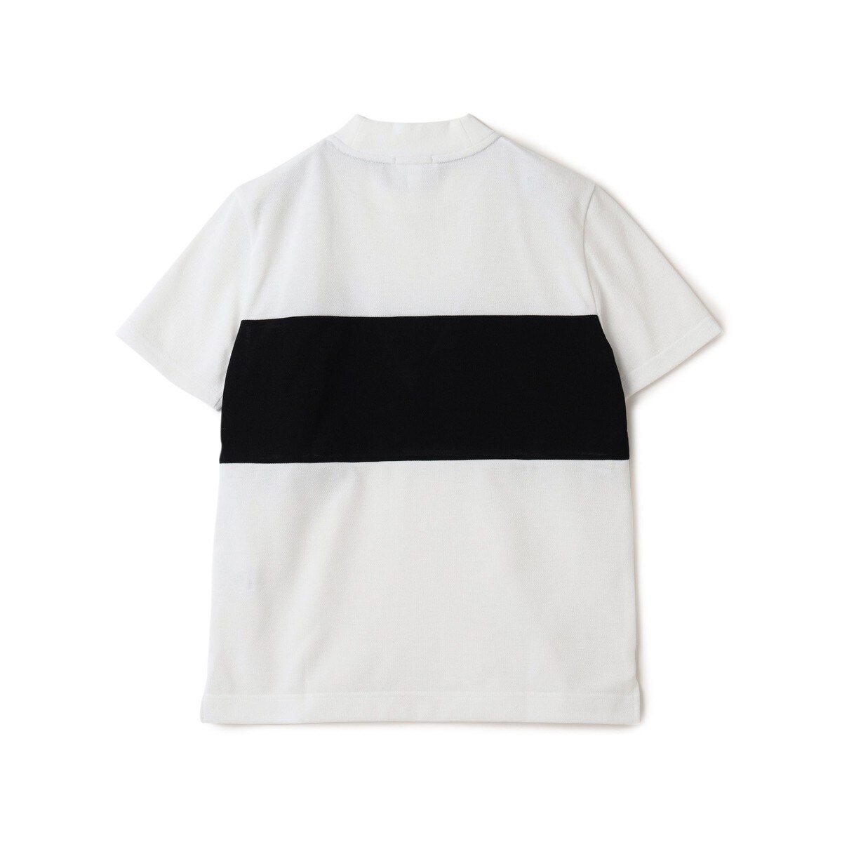 別注 LACOSTE 鹿の子 パネル モックネックシャツ レディス(半袖