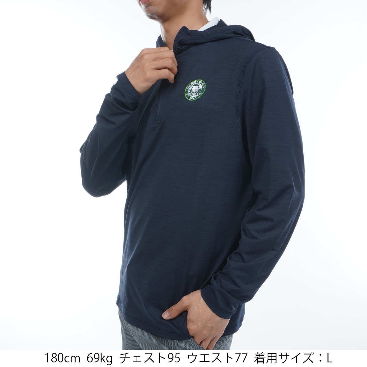 Boston Common TIDY クォータージップ プルオーバー フーディー(中間着