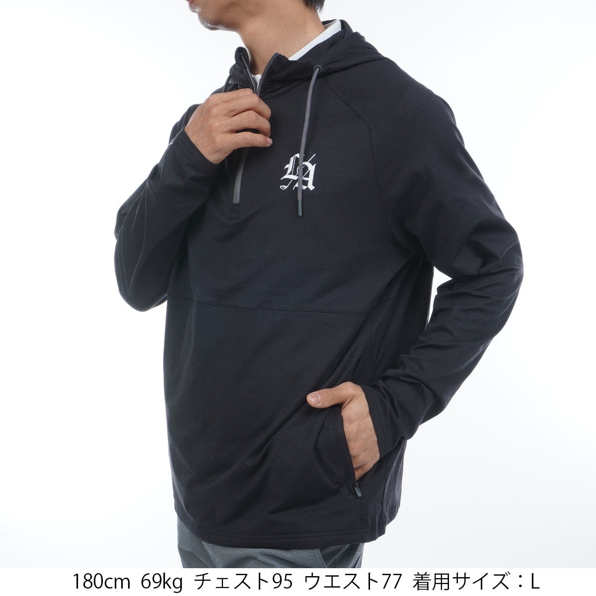 Los Angeles SPIKES 2 クォータージップ プルオーバー フーディー(中間