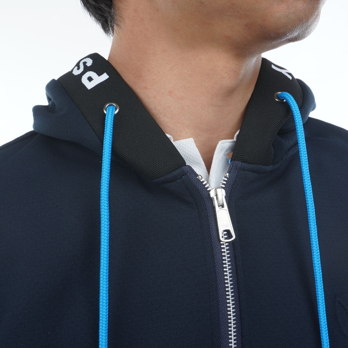 極美品 Psycho Bunny Golf ジャージ素材 半袖 パーカー ストレッチ ダブルフェイスジャージ 半袖パーカー(中間着