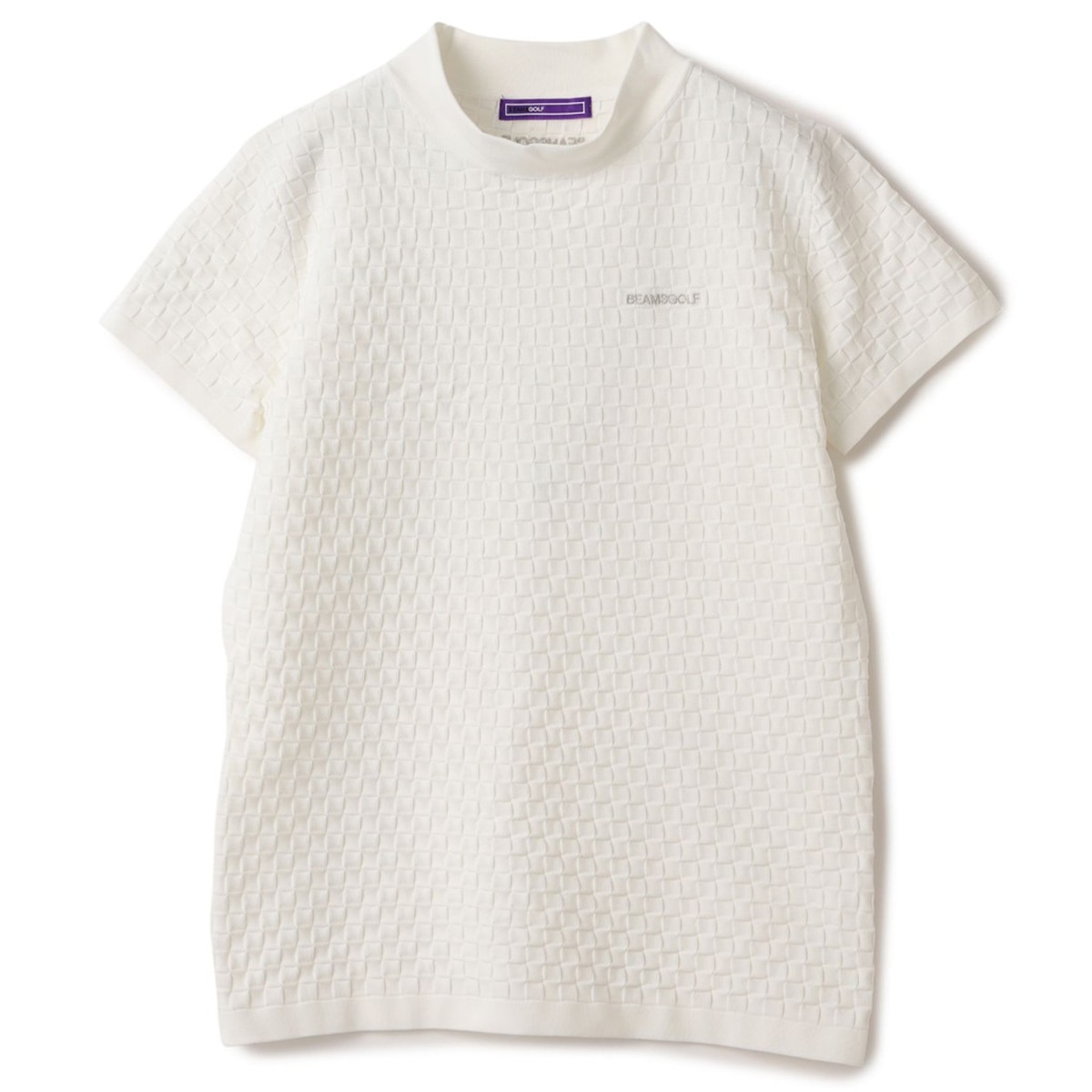 PURPLE LABEL バスケット編み モックネック ニット レディス