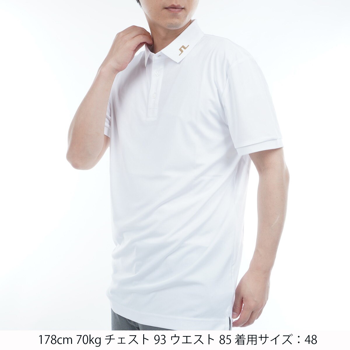 J.LINDEBERG NYモチーフプリント バックブリッジ ストレッチ半袖ポロ J.LINDEBERG NYモチーフプリント バックブリッジ ストレッチ半袖ポロ J