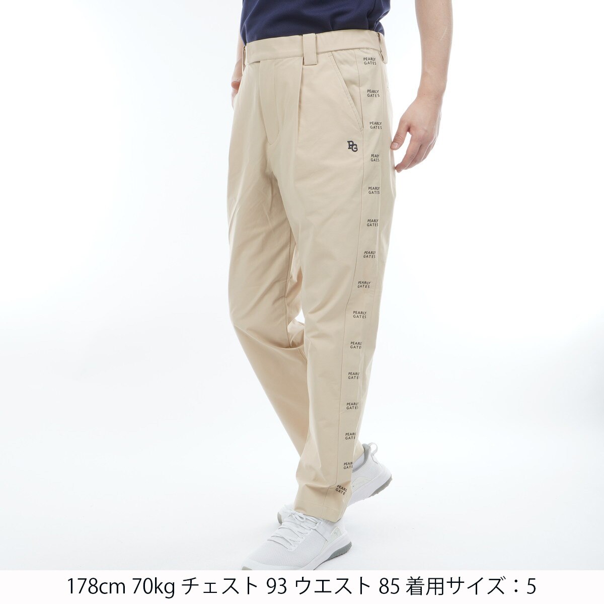 新品未使用品！パーリーゲイツTEXBRIDツイル シワ撥水 ワンタックパンツ TEXBRIDツイル シワ撥水 ワンタックパンツ(ロングパンツ)|PEARLY
