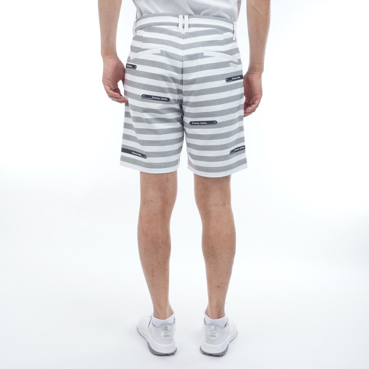 ストレッチ ニコボーダー ショートパンツ(ハーフパンツ)|PEARLY