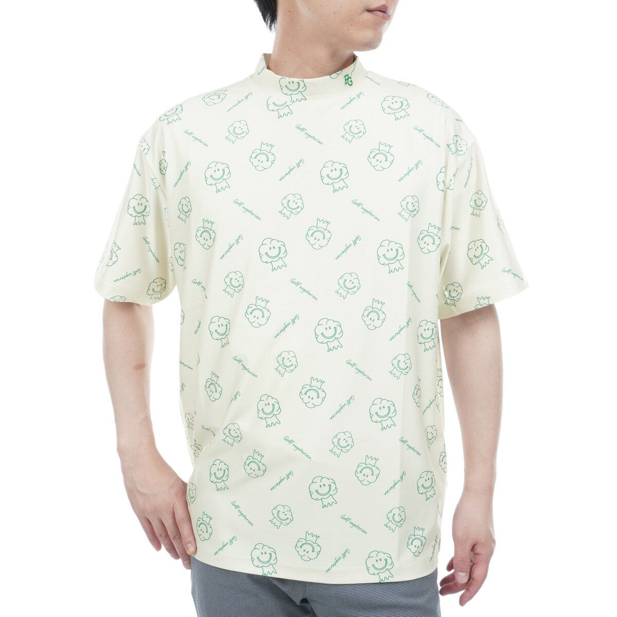 ★パーリーゲイツの半そでシャツ　ストレッチ　サイズ５　美品　ピンク