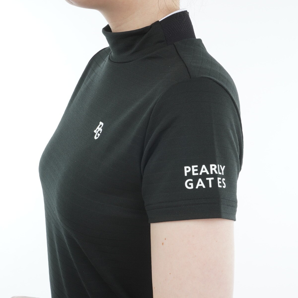 地柄鹿の子ボーダー 半袖シャツ レディス(半袖シャツ・ポロシャツ