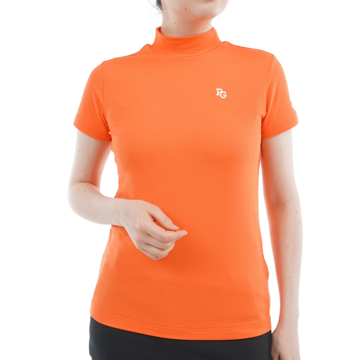 地柄鹿の子ボーダー 半袖シャツ レディス(半袖シャツ・ポロシャツ