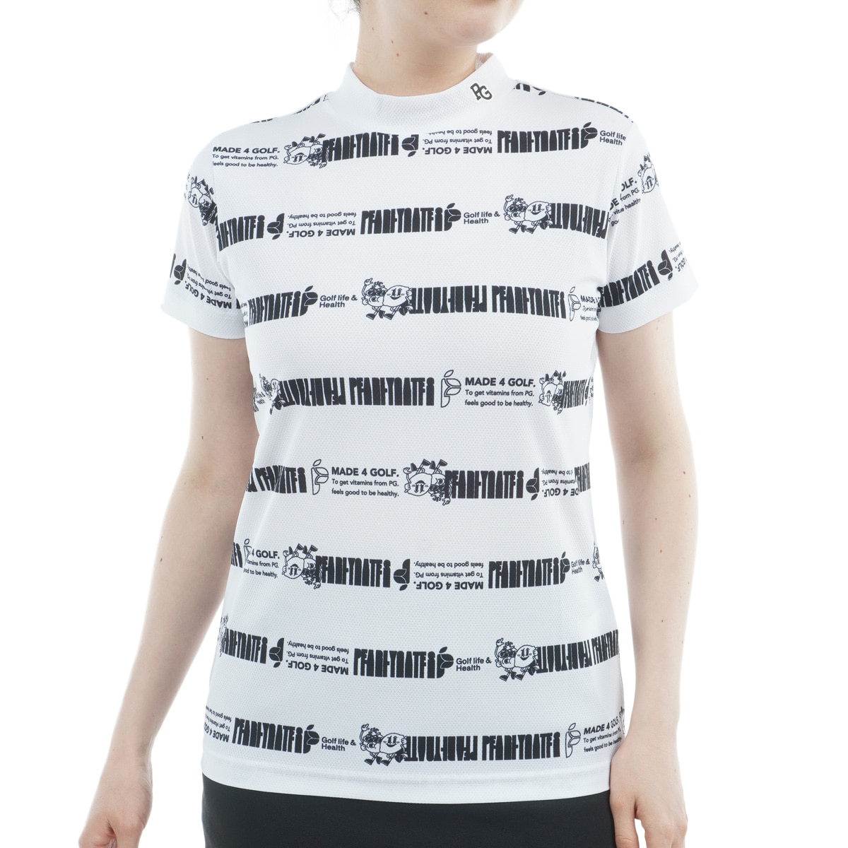 速衣メッシュ ロゴバーコードボーダー柄 半袖シャツ レディス(半袖