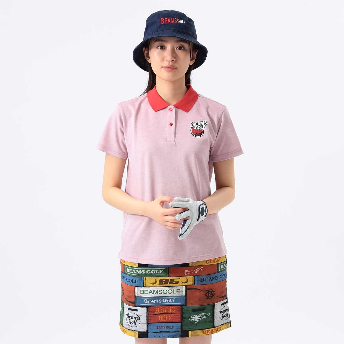 ORANGE LABEL フルーツロゴ クレリックポロシャツ レディス(半袖シャツ