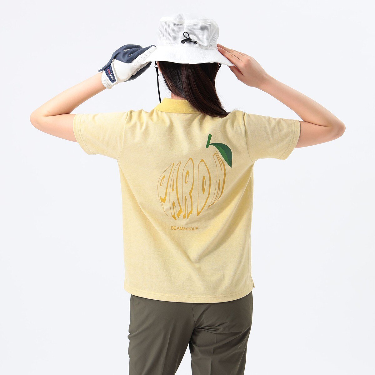 ORANGE LABEL フルーツロゴ クレリックポロシャツ レディス(半袖シャツ