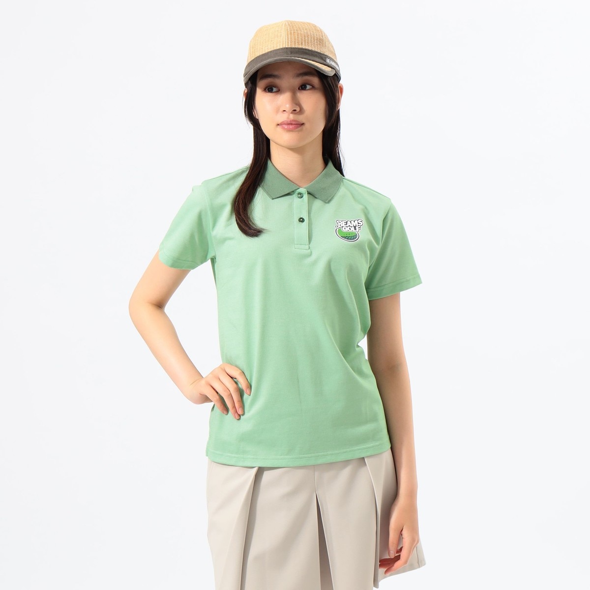 ORANGE LABEL フルーツロゴ クレリックポロシャツ レディス(半袖シャツ