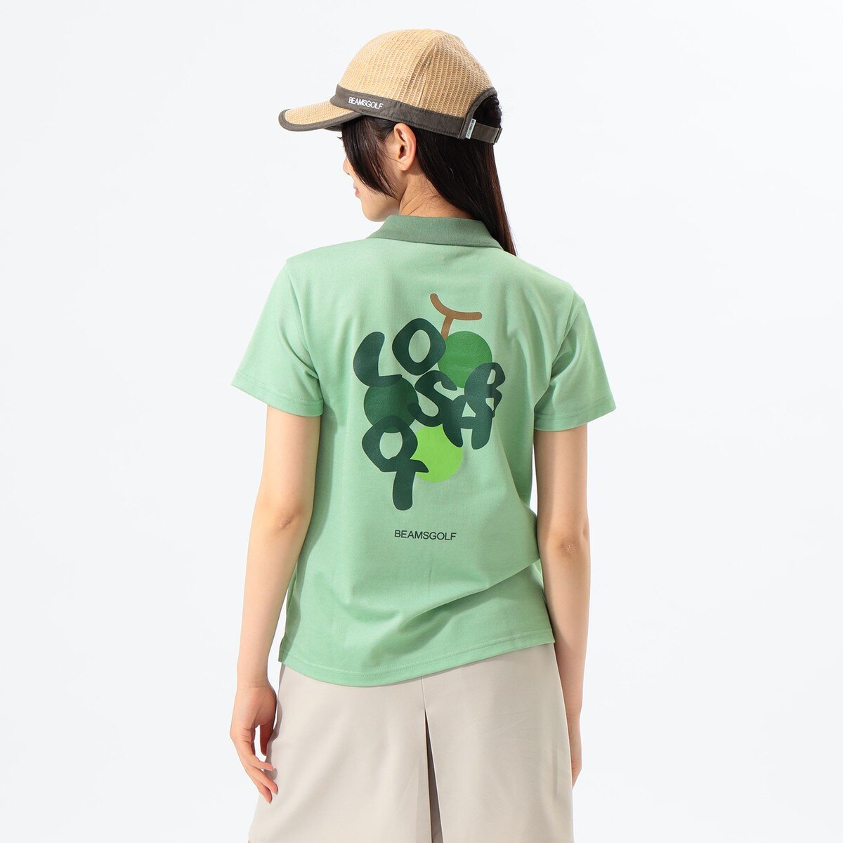 ORANGE LABEL フルーツロゴ クレリックポロシャツ レディス(半袖シャツ