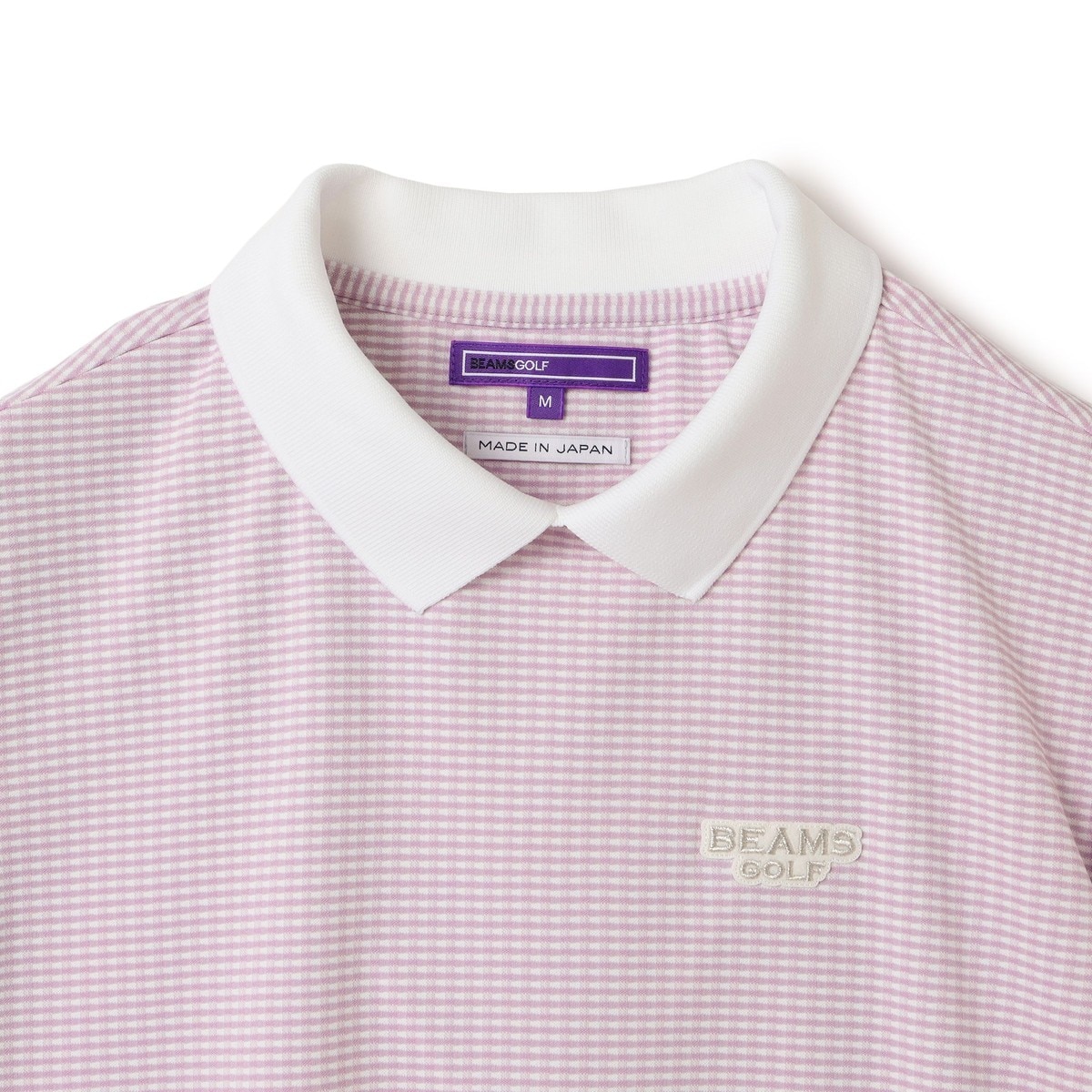 BEAMS GOLF ギンガムチェック 長袖ポロシャツ L 新同 定価2,2万 BEAMS GOLF ポロシャツ ポロ PURPLE LABEL / 襟付き ギンガム