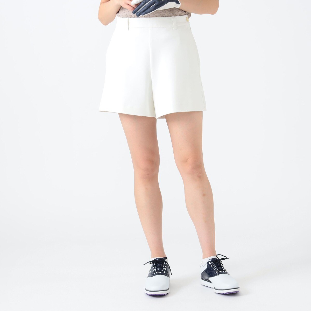 PURPLE LABEL ストレッチツイル キュロット レディス(ハーフパンツ