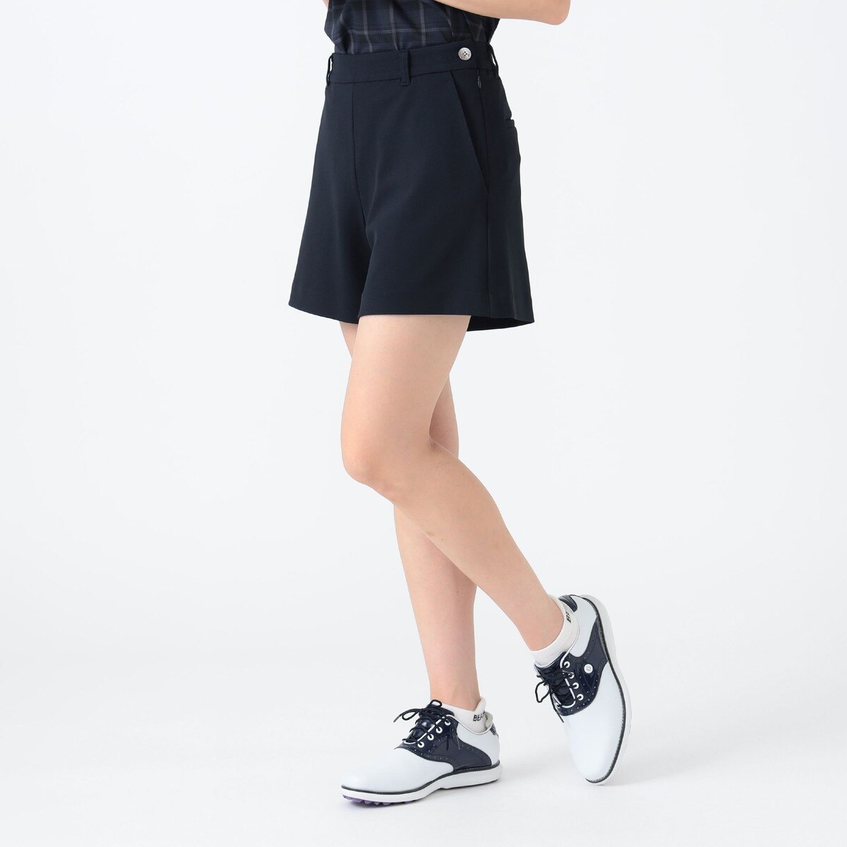 PURPLE LABEL ストレッチツイル キュロット レディス(ハーフパンツ