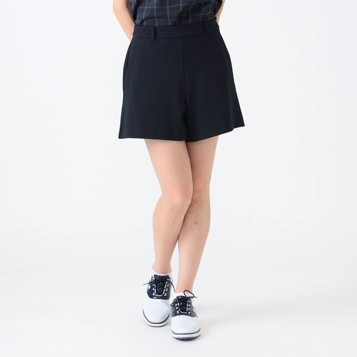 PURPLE LABEL ストレッチツイル キュロット レディス(ハーフパンツ
