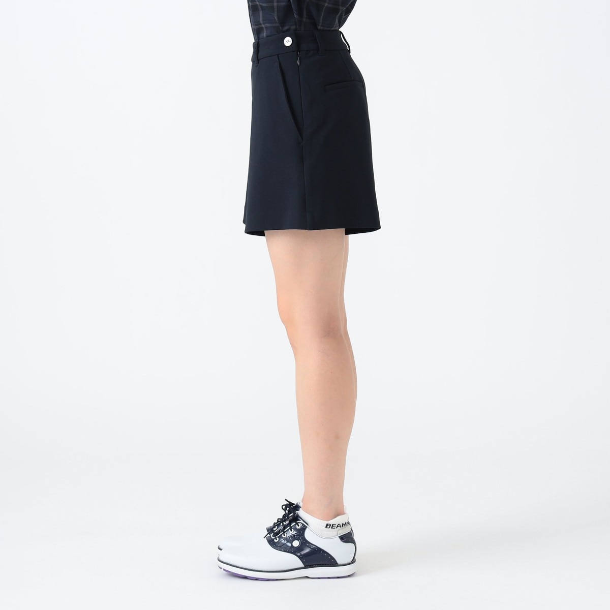 PURPLE LABEL ストレッチツイル キュロット レディス(ハーフパンツ