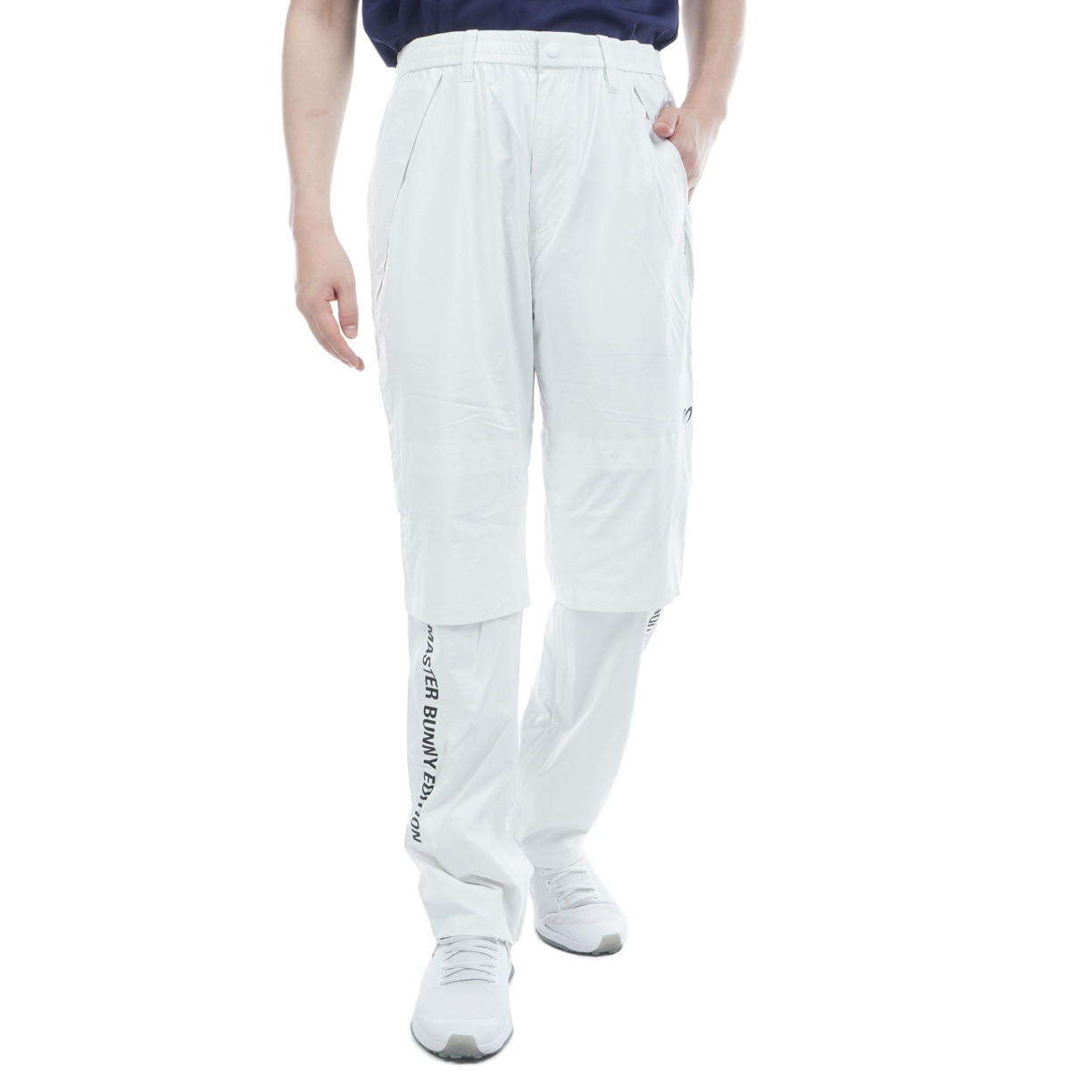 新品 マスターバニーゴルフ ストレッチ レインパンツ/6(84-88)/ホワイト レインパンツ(レインウェア)|MASTER BUNNY EDITION(マスターバニー