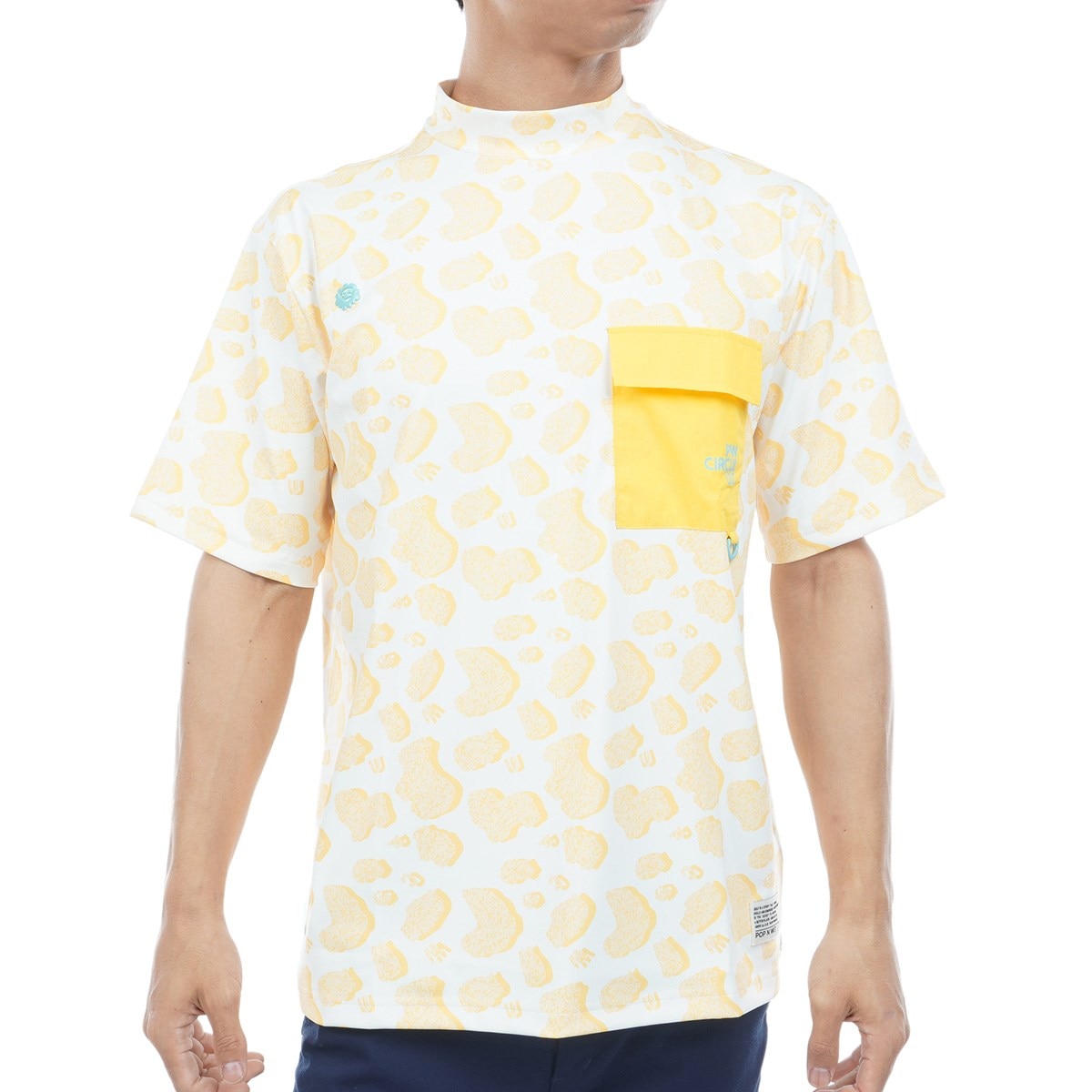 ストレッチ アニマルドットポケットモック半袖Tシャツ(半袖