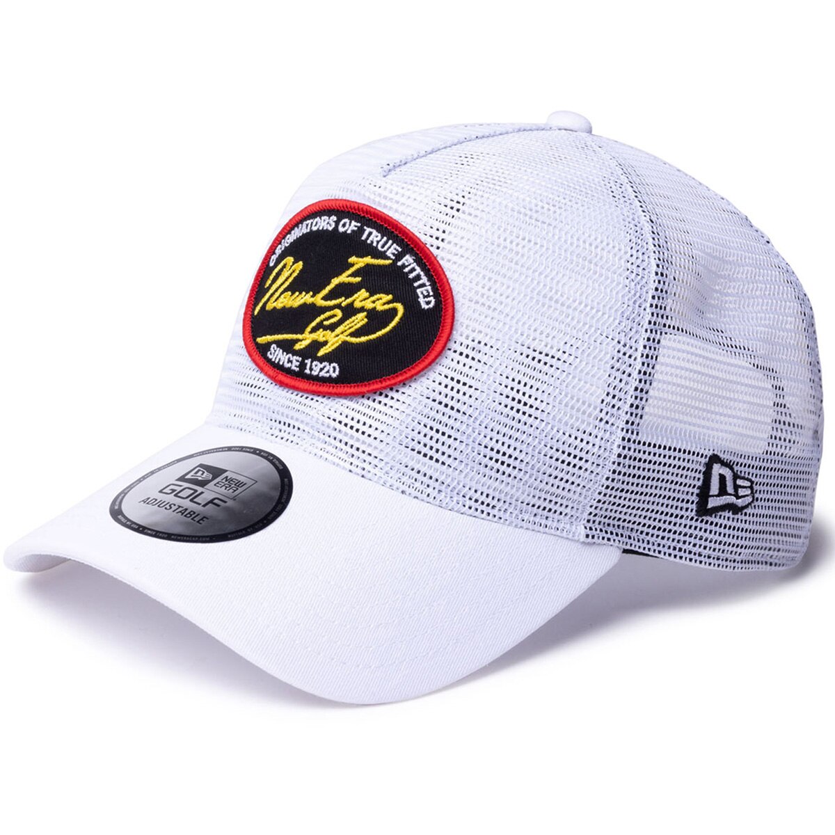 ⭐︎ニューエラゴルフ⭐︎新品XXL ミッドネックジャガードロゴ 9FORTY A-Frame Metal Flag ウーブンパッチ ブラック × シルバー