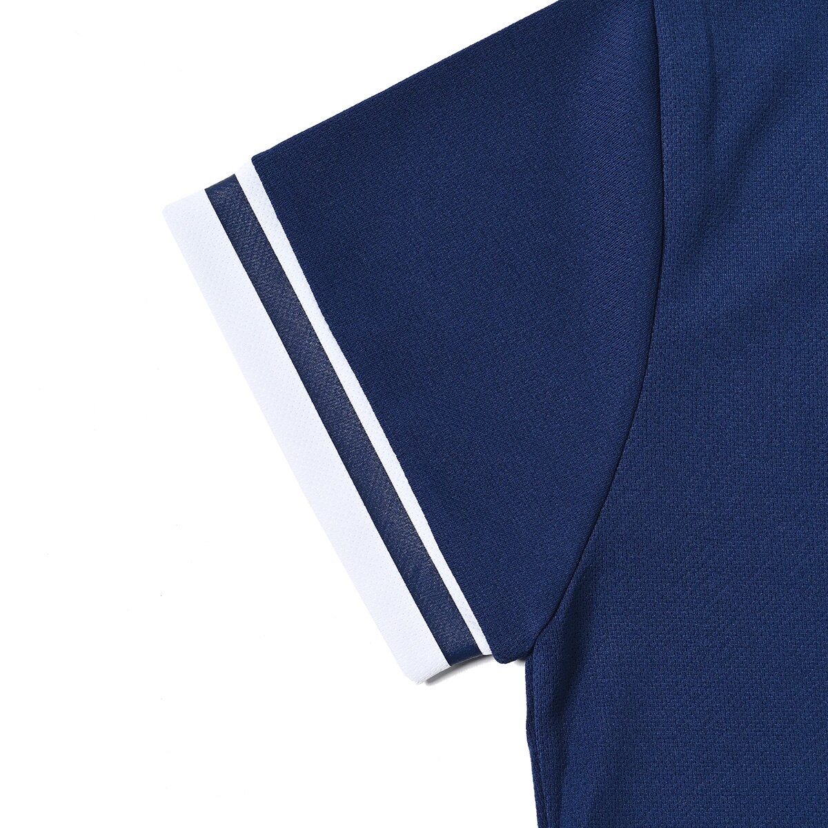 配色ライン ストレッチ半袖ハイネックシャツ レディス(半袖シャツ