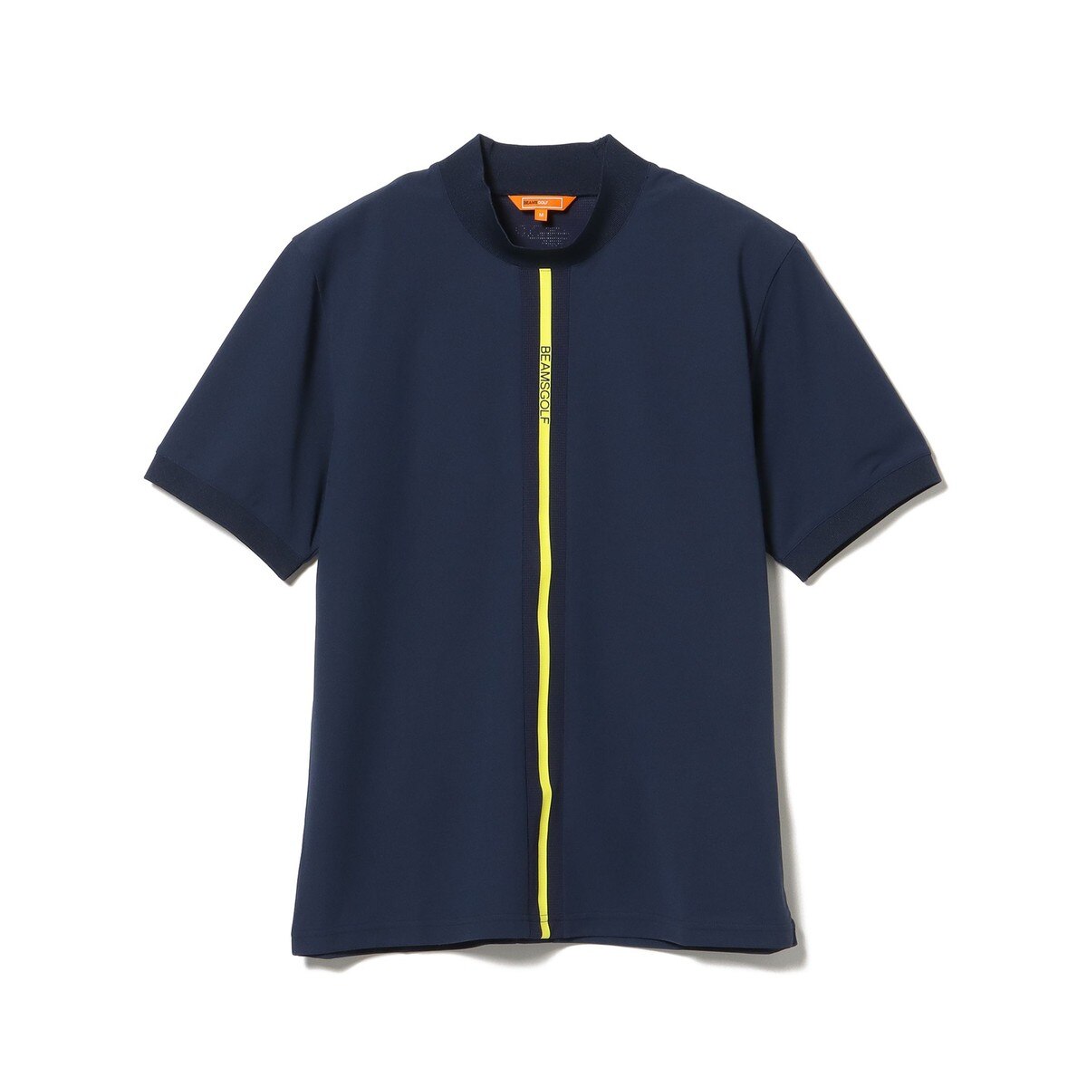 ビームスゴルフ モックネック シャツ スヌーピー メンズ ネイビー 半袖 XL ビームスゴルフ モックネック シャツ スヌーピー メンズ