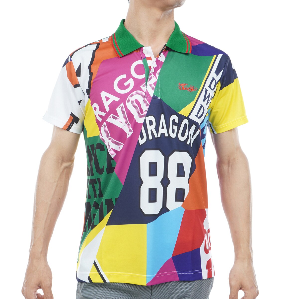ダンスウィズドラゴン　ゴルフ　ポロシャツ　UVcare QuickDry M ダンスウィズドラゴン ゴルフ ポロシャツ UVcare QuickDry M