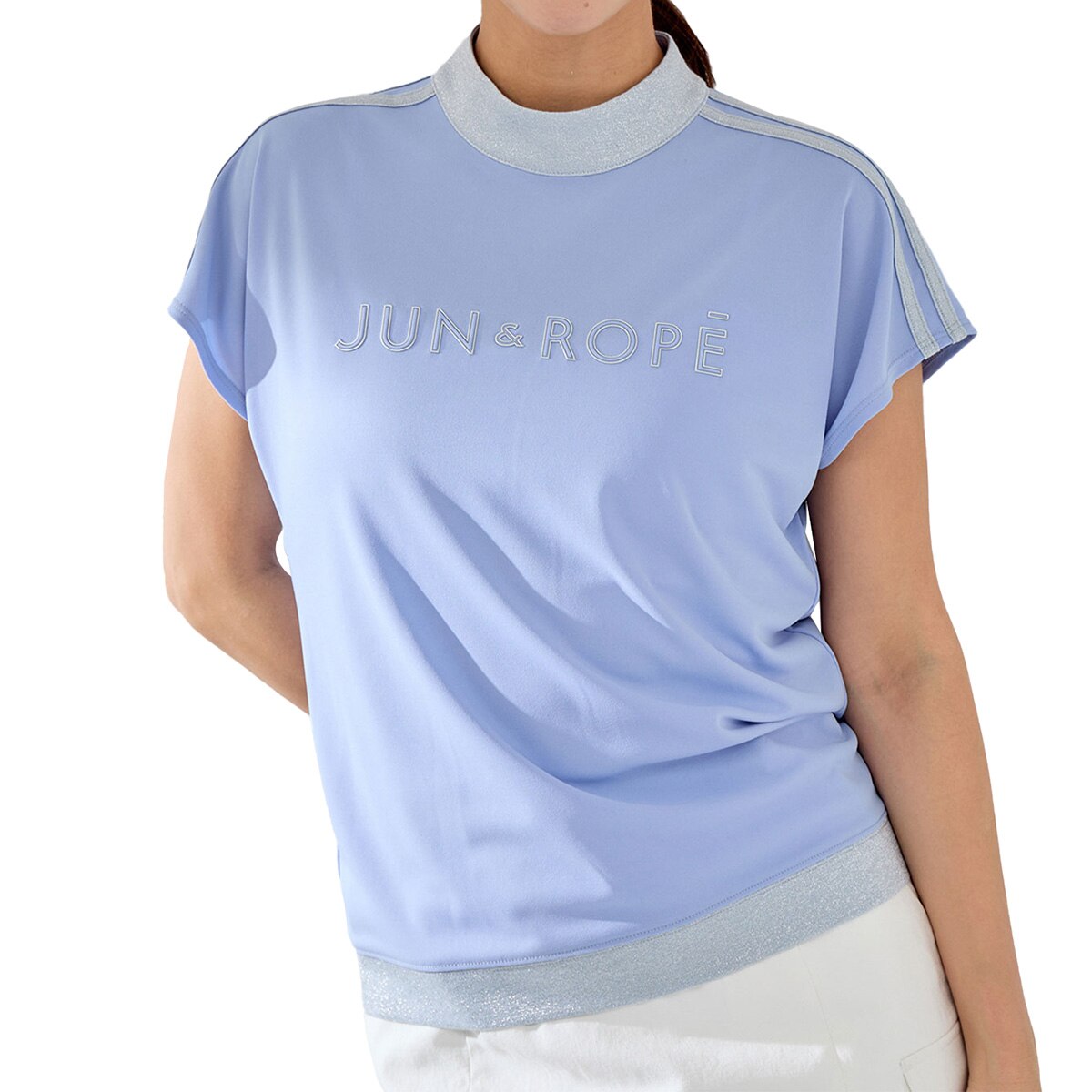 【新品】JUN&ROPE' Regina掲載　UV メッシュ半袖プルオーバー JUN&ROPÉ(ジュン アンド ロペ) / 【UVカット】【速乾】【接触冷
