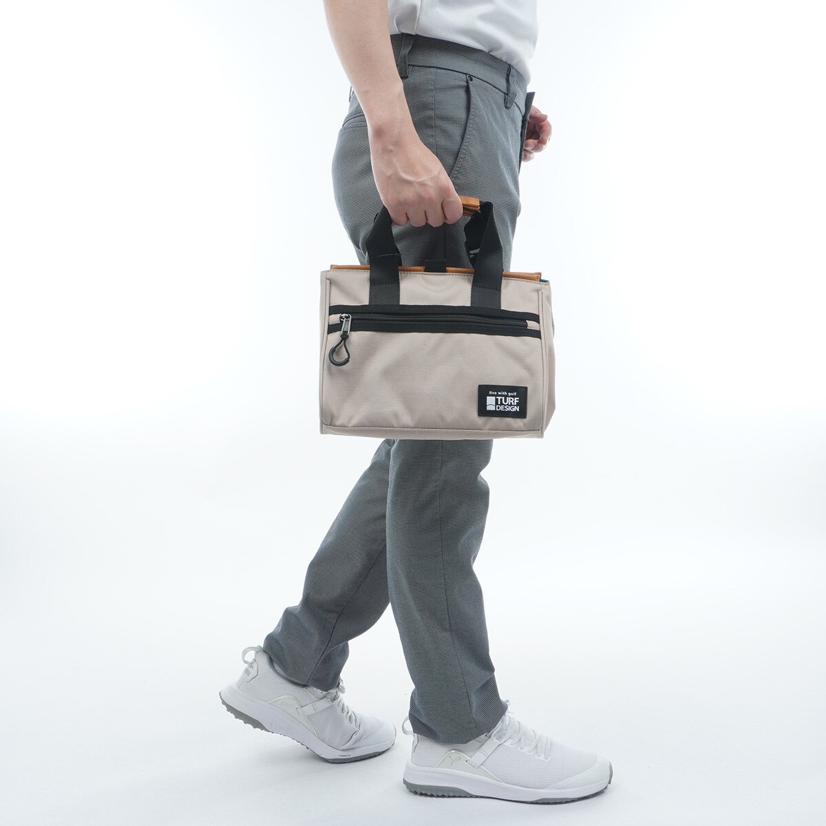 新品★ターフデザイン★TDMT-1870 ミニトートバッグ★ラウンドポーチ★2019★マグネット開閉★ネイビー/レッド : [ターフデザイン] ミニトートバッグ TDMT-1870 ネイビー