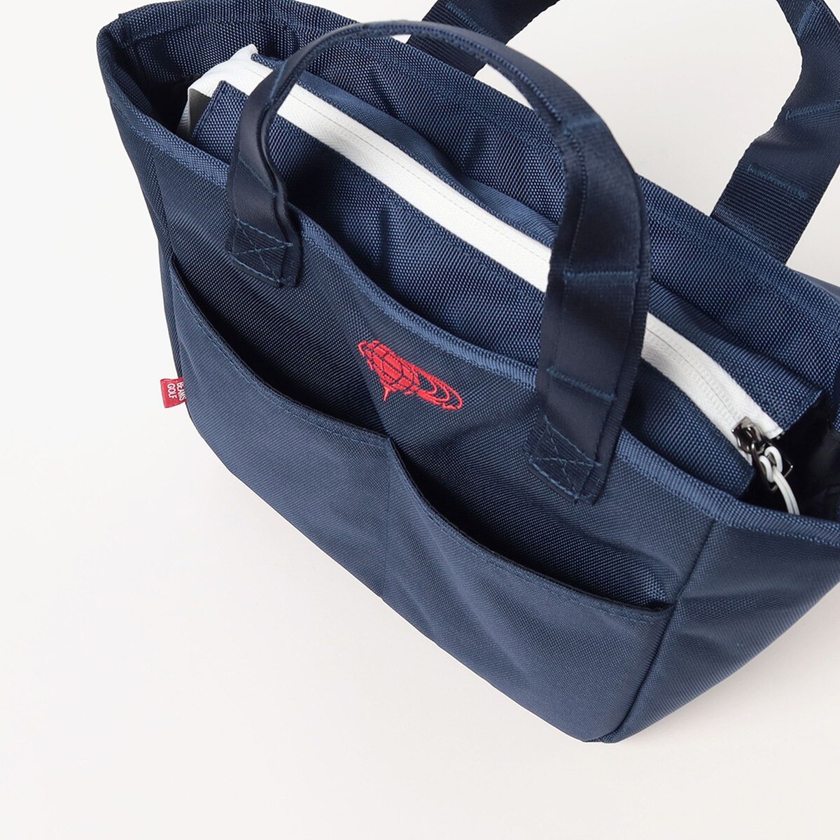 保冷・保温機能付き ビックポケット カートバッグ(ラウンドバッグ