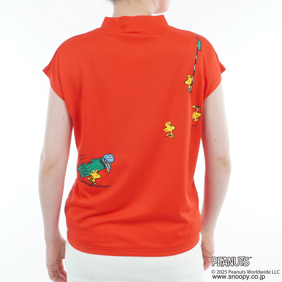 DELSOL×PEANUTS スヌーピーコラボ ストレッチ 裾ゴムフレンチ