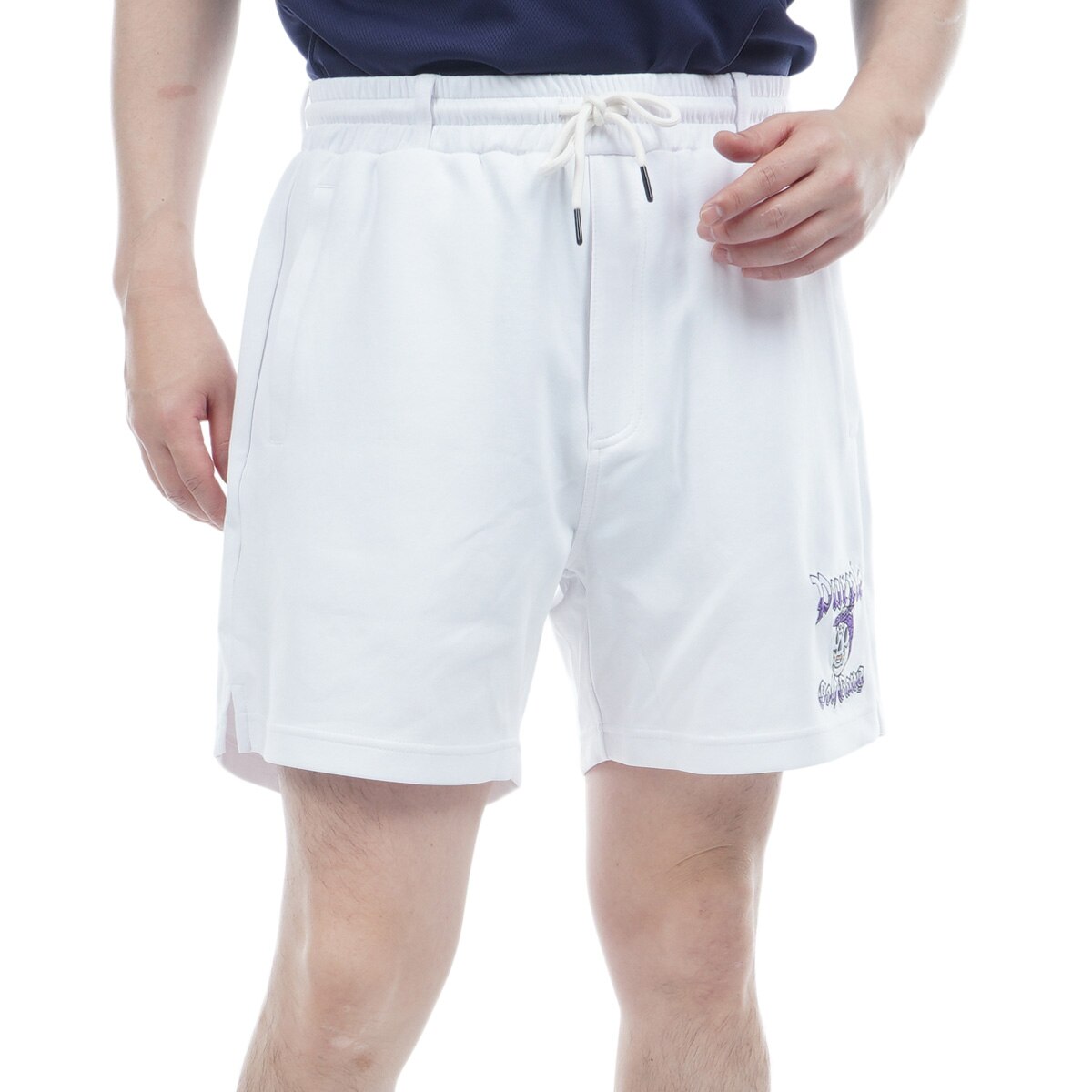 新品　ラッセルノ Russeluno Golf ハーフパンツ　メンズ RUSSELUNO ラッセルノ ハーフパンツ ボーダー柄 ネイビー系 5