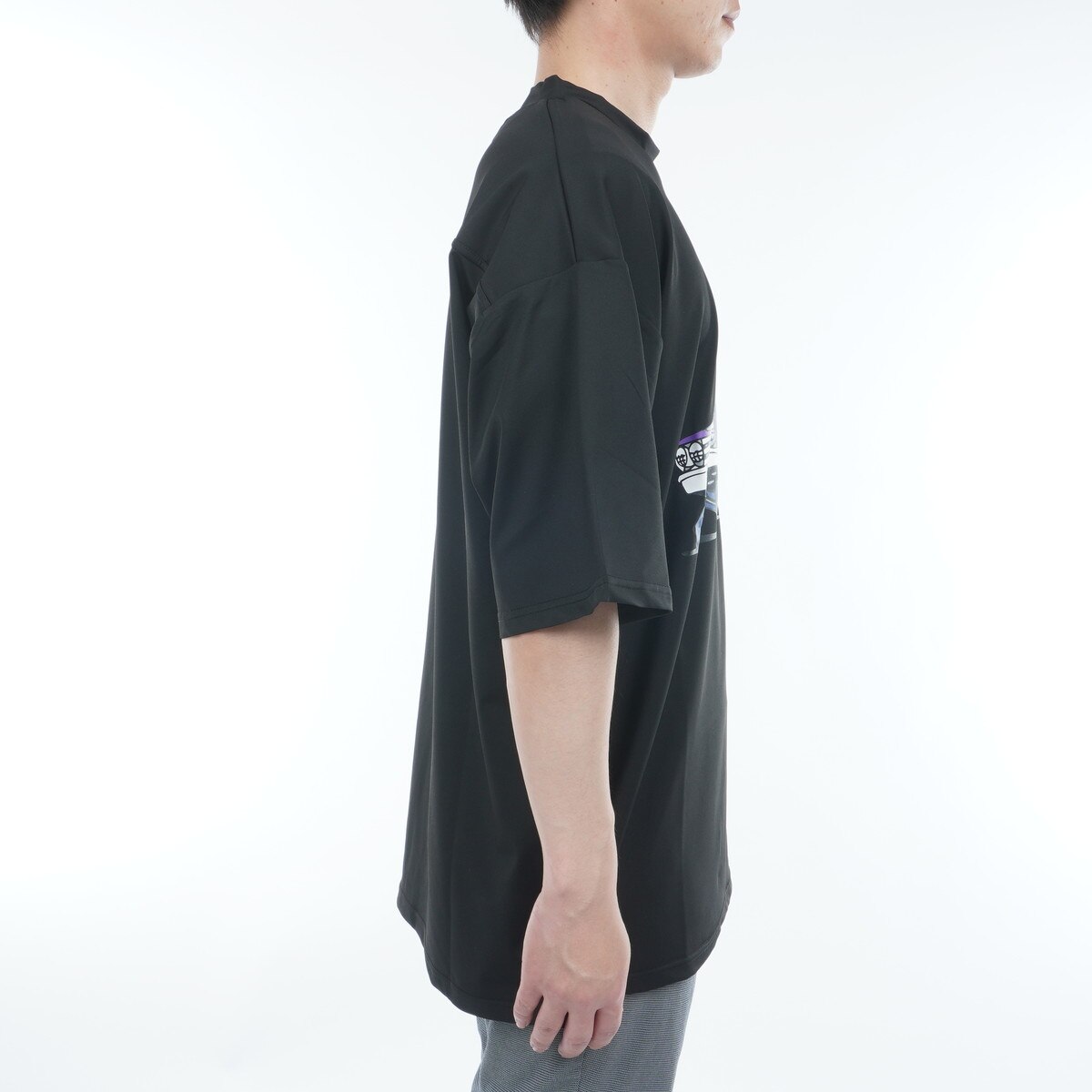 アウトレット】PGG ルーズ モックネック半袖Tシャツ(半袖シャツ