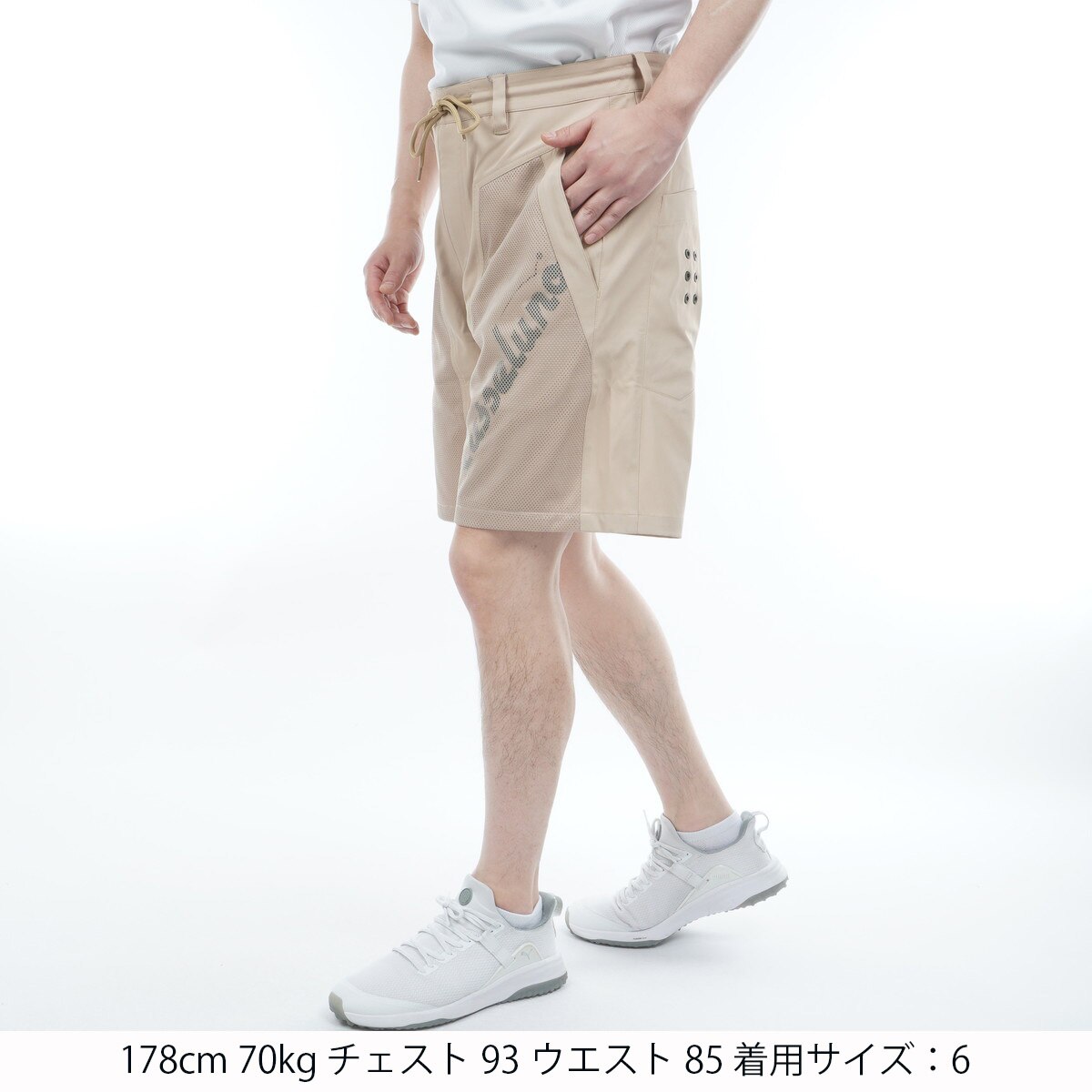 セール・アウトレット】ストレッチ メッシュポケットハーフパンツ