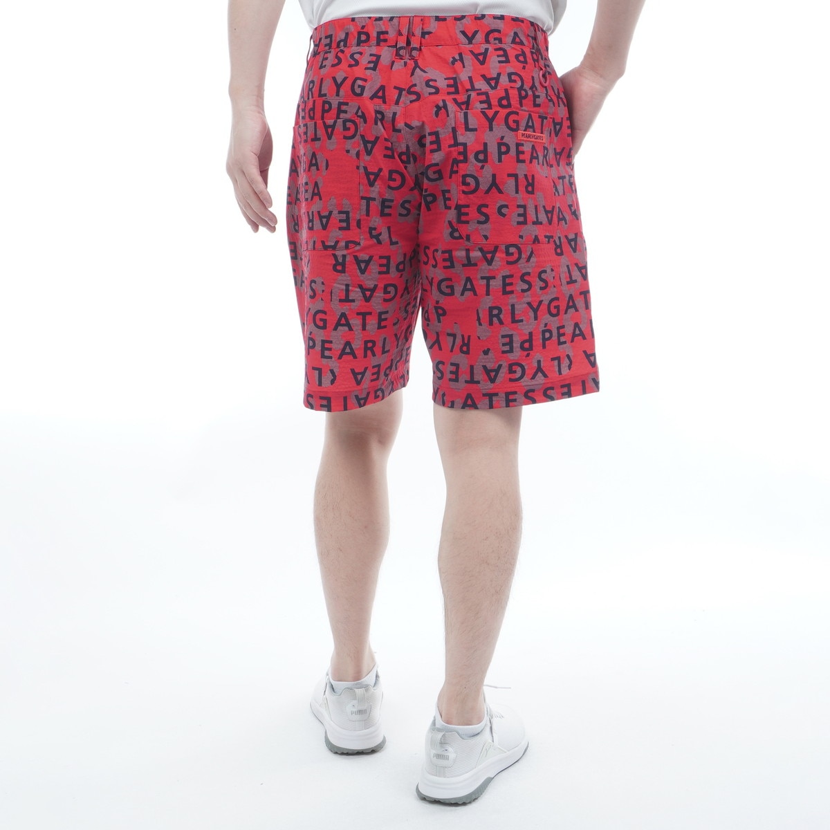 ストレッチ ドビーロゴヒョウ柄 ショートパンツ(ハーフパンツ)|PEARLY